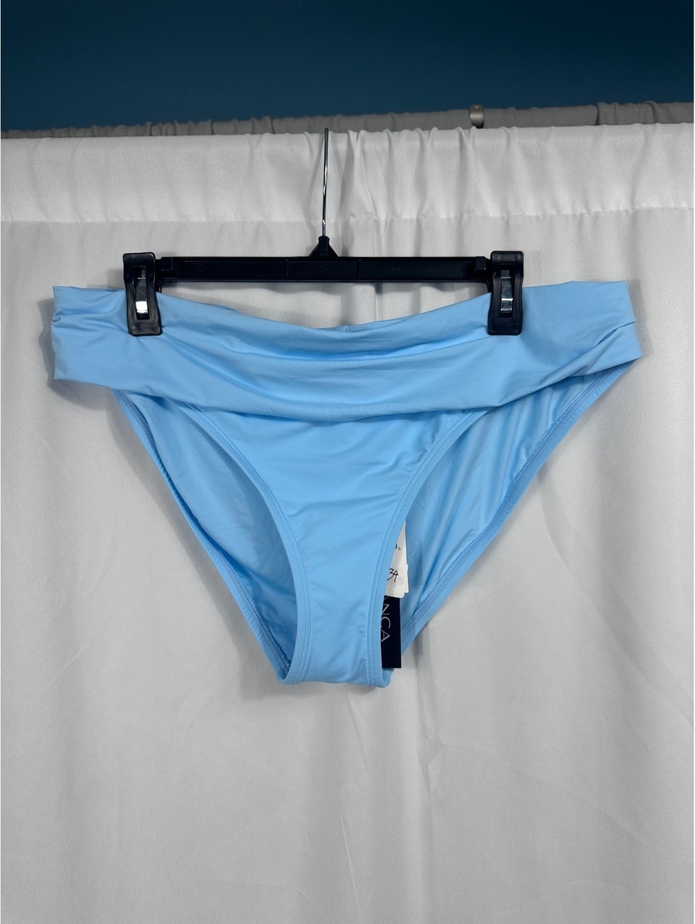 La Blanca Crystal Blue Bikini Bottom Size 16 with UPF 50+